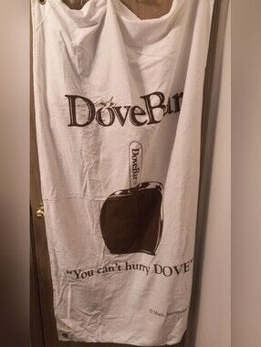 Rare 1997 DoveBar Ice Cream Promotional Towel | Vintage 90s Mars Inc Advertising